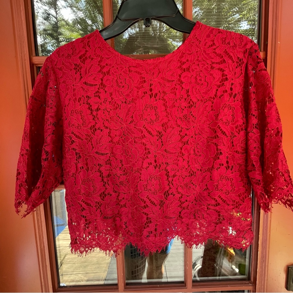 Crop top Women's XL floral top